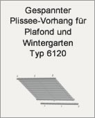 Plissees Plafond und Wintergärten