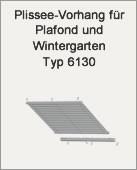 Plissees Plafond und Wintergärten