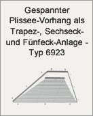 Plissees Plafond und Wintergärten